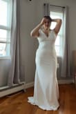It's a beautiful dress but they were out of my size. I'm usually a size M and I thought maybe the L wouldn't be too big but sadly it was and I did end up returning it. The material of the dress was very nice!! From what I noticed in the size L, it is a dress made for women with larger chests. I am a D cup and yet it was still loose on my cleavage which was a first for me. - Evelin A.