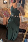 This was very well made.  Beautiful color.  It would be perfect for a bridesmaid dress or guest but I am the mother of the bride and felt it was just a bit too "young". - Flea A.