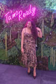 This leopard print dress is absolutely gorgeous! I love the way it fits me. The material is very good quality. I went with an XL because I don't like my dresses too tight and body hugging on me. Love the flowy bottom part of it as well. Very classy and sexy at the same time! Wore my dress with a burgundy rhinestone heel pumps and it was STUNNING! Got the black color dress too. I can't wait to wear it out. - Angela B.