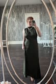 This is the most beautiful dress I have ever owned. It feels like a vaguely 90s chic and the waist is so flattering. It's such a lovely texture too and I actually danced v hard at this wedding and the dress held up. - Mandie W.