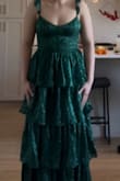 I love this dress, it came so fast and it fits very nicely, there are some strings that stuck out on the dress, but I could cut them off. The stitching was perfectly fine tho. Other than that it is an amazing dress and I can't wait to show it off! - Lila F.