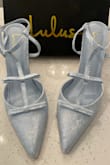 Looks just like the picture! Comfortable and looks very pretty in person. Wish the straps were stronger, but otherwise it's a cute pair of heels. - Niki L.