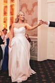 I tried on many wedding dresses, and this one has the quality as any other you find in a boutique or even better. I'm busty but size 6 fits me perfectly. It is an amazing dress if you are not looking to spend a fortune. - Niki L.