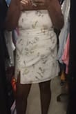 This dress was out of stock when I found it and I've been waiting for the dress to be restocked in my size for a few months! I took advice from others and sized up. I'm glad I did. This dress is cute. I'm happy with it, but it didn't blow me away (but I'm personally struggling with body imagine). The material is nice and I recommend you buy it but size up. - Special S.