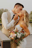 I wore this dress for my second wedding dress. It was beautiful and perfect for dancing and pictures! - Aubrey S.