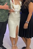 I wore this dress for my pinning ceremony and it fit sooooo nice, I will be buying again in black this time! - Haley P.