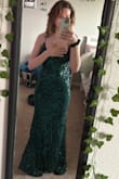 Really cute, but the chest is definitely very open for my comfort. Other than that the color is so beautiful, and I love everything else about the dress! - Elise M.