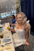 I wore this for my bridal shower and got SO many compliments! I felt so pretty and the quality is great! Didn't have to wear a bra and the material up top was thick enough that you couldn't see through it either. I'm 5'4 and 158lbs - I hope this helps!! - Kylie M.