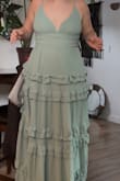I ordered a XL based on reviews. Just too big everywhere, cup size was HUGE! This dress is LONGGGG. Overall decided it didn't flatter me. - Bailey O.