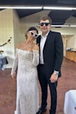 I wore this for our small wedding, and it was absolutely perfect! Wasn't too fancy but still made me feel like a bride on my wedding day. I wore 3 inch heels with the dress. Only issue was the top kept slipping down, but I did not wear an actual bra with it so that may help. - Kenley M.