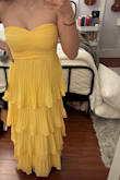 Loveeee this dress, when doing the size quiz I was told to buy a medium and it fit absolutely perfectly. The dress is also really comfortable, so I know I won't feel uneasy during the summer wedding I will be attending! I am also very tall so having a dress that actually fits me in length is an amazing win! - Hannah W.