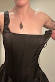 Even with the corset all the tight, this dress was too big on me. The front panels made it so where the straps started was mid armpit on me. Def wish this came in a XXS because I would reorder. Returned :( - Julia M.