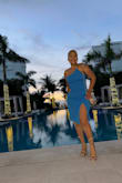 I wore this for night out on vacation. I did feel it was a bit loose on the waist area and could have been a bit more hourglass but overall good. I paired it with gold heels. - Susie D.