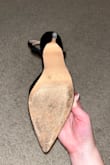 I bought these shoes a year ago, and the bottom of the heel has totally fallen off and now the metal nail in the actual heel sticking out. - Caroline T.