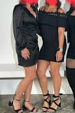Loved the dress, it fit perfect and was flattering. My top was covered the just the right amount. The dress came a little like static, clingy on the butt area. I steamed it, and it all went away and sat nicely. It was also comfortable. - Amanda N.