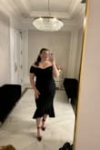 I got this to go to my cousin's wedding, and it was so comfortable. I 100% recommend. My only critique is that around the hips it was a little too loose, and I wish it were only like 2-3 inches shorter. But if you're a roller then you won't have that problem - Anne C.