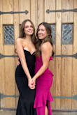 I'm pretty short, but the dress was the perfect length. I gave it 4 stars because the photos make it look more red than it is. It was more of a purple magenta color, but I still thought it was super pretty. The slit makes it super easy to walk and makes the ruffles flow super pretty. My mom altered a few things... the underlining stuck out a bit in the front, so she hemmed that and secured the buttons because one was close to falling off. I didn't have to pull my dress up all night. I'm normally a S, but I sized down for a tighter fit and it was perfect. - Bella H.