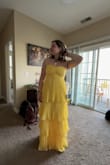 I got this to wear to a wedding, I'm usually a true medium and it fit me perfectly! I'm 5'5, 165lb, and pretty muscular. - Nadia E.
