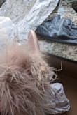 The pictures show the poor quality of feathers and finishing. I gifted these to a friend without checking. When I reached out to customer care, they told me they are willing to refund just 25% of the shoe cost. - ANUSHA M.