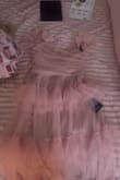 I ordered for prom. Runs a little big but not too bad. The sleeves fall off so need to get then tighter. Color is kinda like picture but more darker blush pink. The price is what you get which is not bad for only 78$. - Calin M.