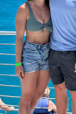 I probably should have gone with a medium top with my size, but it turned out okay! Was very comfortable and pretty color - Alyssa M.