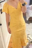 I don't inherently dislike this dress, but the shade of yellow it comes in is VERY different than the picture advertised. It's shown as a pretty light, butter yellow, but came as more of a Belle from Beauty and the Beast shade of yellow - not what I was expecting. - Lissy S.