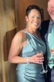 This dress fit perfectly. Especially with the adjustable straps. No alterations needed. Very appropriate for a formal wedding. - Tricia M.