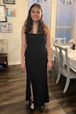 Wonderful quality fabric with a flattering cut. The inner slip adds a quality touch as well. We just had to order up two sizes in order to get the right fit. We had to hem the length a couple of inches also. - Linda B.