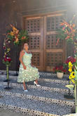 This dress is so beautiful! I wore it on a wine tasting trip and got so many great pictures thanks to the flower details on the dress that blended in so perfectly with the backgrounds. Will also probably make it my Easter dress. The Large fit just right. The zipper can be a little finicky but I made it work. - Arlene R.
