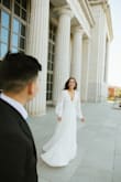 Ordered multiple dresses to try on for my elopement and this is the one I went with. This dress is super comfortable and fit me like a glove! I did not need any alterations. I LOVE the sleeves and the open back and it looks amazing in photos. I would absolutely recommend! - Hollis W.