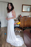 I had previously tried 2/3 wedding dresses that I had bought online and was left deflated when none of the fit me or made me feel good about my big day. I bought this one in a last ditch effort around 2 weeks before the wedding. It arrived before it was due to (to my relief) and fit like a glove. I felt beautiful! - Gemma M.
