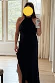 This dress is very pretty. I love the slit and ruffle at the bottom! I would recommend. - Monica F.