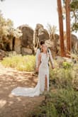 This dress was wonderful, it fit seamlessly. It was comfortable to wear, and beautiful. It was a little long, but I was able to have it altered before our wedding. - Kyley R.