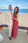 I got so many compliments on this dress!!! It was so comfortable and perfect for a wedding in Cabo. I did wear a strapless bra to help hold it up. I got a M and it was great. The length with heels was perfect. Definitely recommend! - Julia C.
