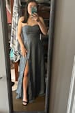 It's a great dress!! It's a little tight in the bust area, but I ordered that intentionally so that it wouldn't fall throughout the night. It is a little long for someone who is 5'2, but with heels, it was fine! - Emma J.