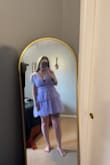 This color is out of my comfort zone but is so so pretty especially for a spring/summer wedding or party. It fit really well; it isn't the most flattering on my body type I'd say. - Kierra M.
