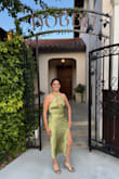 This dress is so gorgeous and I can't wait to wear it again! It is a little big in the boobs and tight in the stomach area, but it felt great. I love it! - Lorena W.