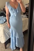 I bought this as a bridesmaid dress. It's very light and flowy, so I think it'll be perfect for the June wedding. I bought two sizes, L and XL, and decided to keep the L. - Brianna C.