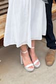 I absolutely adore these shoes. I got so many compliments on them and I loved the satin look! However& they do scuff really easily and am now trying to figure out how to clean them. - Bel O.