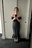 Bought a different dress (from somewhere else) for an upcoming black tie optional wedding but didn't love it so I bought this one last minute and got it shipped overnight. I wanted something longer, but I'm short and wouldn't have had time to get anything altered, so I went with this one knowing it would fall above the ankles. It was perfect! Fit like a glove and was very comfortable. I steamed it to get the wrinkles out from shipping and that worked great. The fabric is nice and not cheap looking or feeling at all. I got so many compliments on my dress and felt like it was the perfect dress for the occasion, and I felt beautiful in it. Would definitely recommend! - Jenna H.