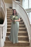 The dress was perfect. The size and color were amazing. It felt wonderful on. - Mercedes C.