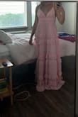 Liked the fit, but came ripped and the pink is an ugly color. I was hoping to really like it as a soft baby pink but its actually like bubblegum pink. Not cute - Kaley W.