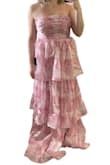 The color was stunning. However, the dress is SO LONG. If I had it altered, the entire bottom tier would have had to been removed because it was that long, and I was wearing 4" heels in the picture. - Morgan R.
