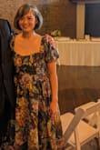 I wore this dress to a wedding, and it was absolutely perfect! The fit was spot on - comfortable yet flattering - and I felt so confident and beautiful the entire day. The floral pattern and puff sleeves add such a romantic touch. Highly recommend for any semi-formal occasion! - Gina M.