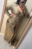 You have to grab this dress. It's everything! It hugs the curves. It's not tight on the arms. Perfect stretch. The cleavage is just right. The length is chef's kiss! The entire dress makes me feel like a million dollars. Cannot wait to wear this out! - Sandra C.