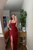 Absolutely beautiful style, I was so excited about the Rust color, but shows more as a deep red or maroon color. Some other reviews show this deeper color, while others show the more orange rust color. I tried it on in different lighting with hopes of change, but none - Haylee D.
