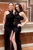 I attended a black tie event for my daughter's Senior year of high school, Salute to Youth. I ordered the dress in a size small. It fit perfectly! The material is amazing and I didn't need to wear a bra with it (bonus). I saw someone with the same dress, so naturally, we took a picture together. It looked amazing on her, too. I've ordered several dresses from here and have loved every one of them. Highly recommend! - Andrea M.