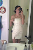 Usually I'm a large in dresses cause of my height & chest, got a medium and it fits perfectly. No bra needed either; it's very cute, very flattering. Hope this helps! - Ashlee K.