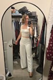 I wore this to my post wedding celebration, and it was perfect! The legs are tall for this size, so it is necessary to wear heels. - Hannah K.
