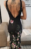 Soo beautiful. Not even a personal tailor could have done a better job. No need for bra. Just the skin and the dress. - Roxana G.